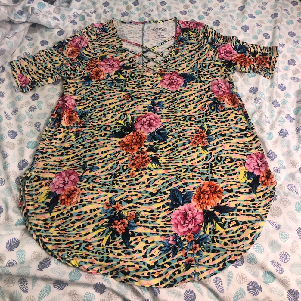 Torrid Zebra Floral Shirt